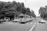 København / Kopenhagen Københavns Sporveje SL 10 (Tw 595 + Bw 15xx) Centrum (København K), Sølvgade / Stockholmsgade / Øster Farimagsgade / Sølvtorvet im Juni 1968. - Scan von einem S/W-Negativ. Film: Ilford FP3.