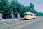 København / Kopenhagen Københavns Sporveje SL 10 (DÜWAG-GT6 873) Nørrebro, Tagensvej im Juni 1968.