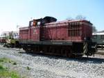 Dampfbahn Frankische Schweiz V 60 11011 der Fr�nkischen Museumseisenbahn aus N�rnberg Nord-Ost abgestellt in Ebermannstadt am 24.4.2010