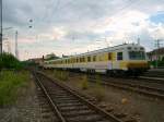 DB Netz Instandsetzung Instandhaltung Zug der DB Netz,am Ende ist die 203 313-2 in Rastatt.Leider st�rt das Signal etwas.