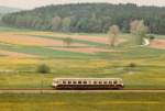 N 6147 zwischen Wald und Wiesen sdlich von Schopfloch im Mai 1985.