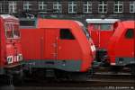 Wochenendruhe fr Loks der Baureihen 155, 152, 294 und 185 in der Abstellgruppe Wanne-Eickel
