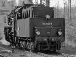 Führerstandsfahrten mit der Dampflokomotive 50 3552-2. (Dresden-Altstadt, April 2017)