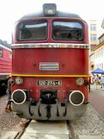 120 274-6 der DRin Erfurt anllich 80 Jahre Bahnwerk Erfurt