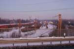 Wunderbarer Wintertag mit Blick auf das BBW Gelsenkirchen-Bismarck und den Bahnhof Gelsenkirchen-Zoo(m)