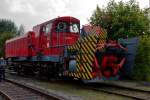 Schneefräse 716 001-3 im Bahnbetriebswerk Meiningen am 06.09.2014...