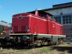 V 100 1365 am 18.09.2005 im Bayerischen Eisenbahnmuseum in Nördlingen