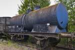 Alter Kesselwagen auf dem Gelände des Bayerischen Eisenbahnmuseums Nördlingen am 17.05.2008.