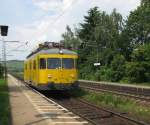 701 072-1 durchfuhr am 25.6.10 den Bahnhof Himmelstadt in Richtung Wrzburg.