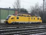 Bahndienstfahrzeug zur Oberleitungsrevision: Triebwagen der Baureihe 711 (711 118-0) am 06.03.2006 in Datteln (Ruhrgebiet).