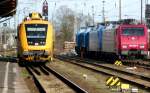 Am 15.03.2014 waren folgende Fahrzeuge in Stendal hier zusehen 711 102,189 800 der PRESS und 204 012&010,145 030 von der PRESS.