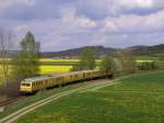 719 501 am 04.05.2008 in der Kurve kurz vor Godlricht. Das Foto wurde von einer Straenbrcke aus Gemacht. (Strecke Amberg-Schnaittenbach)