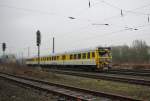 719 045-5, der Lichtraummesszug der DB Netz Instandsetzung in Fahrtrichtung Sden.