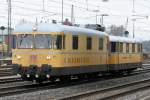 Der 726 004-5 der Gleismessung durchfhrt Duisburg Entenfang am 01.04.2011