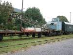 Dieser Eisenbahndrehkran gehrt der HEV.Er steht als Ausstellungsstck in Heiligenstadt Ost.26.9.2010