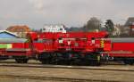 DB Notfalltechnik Kranwagen 80 80 979 0 014-2  DICKY  am 04.04.2012 im DB Werk Fulda.