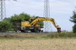 Liebherr 900, am 15.8.2013 auf der 482 bei Alsdorf Begau.