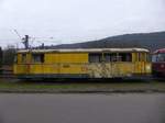 727 001-0 LZB-Messwagen wartet in der Nähe von Trier-Ehrang auf seinen wahrscheinlich letzten Weg in Richtung Schrottpresse, 27.11.2016