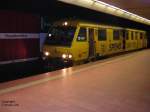 Der Schienenoberflchenmezug der Fa. Speno in der S-Bahnstation Stuttgart HBF(tief) in der Nacht vom 14./15.07.2003.