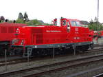 DB Netz Notfalltechnik 714 106 am 12.05.17 in Fulda Hbf vom Bahnsteig aus fotografiert