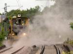 Schotterplaniermaschine SSP 110 SW der Swietelsky Bauges. mbh in Dortmund-Kirchderne. 13.07.2008.