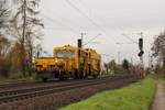 DB Bahnbau Gruppe Matisa USM 741 auf der Main-Spessart Bahn bei Karlstein am Main am 1.