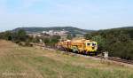 Stopfmaschine und Schotterpflug am 9.9.12 unterwegs bei Hiltersdorf nach Maxhtte-Haidhof