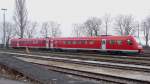 612 901 der DB Systemtechnik abgestellt in Lindau HBf (5.3.11), aufgenommen vom Hafenkai.