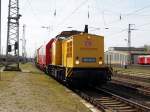 Am 20.04.2015 kam die 203 314-0 von der DB aus Richtung Hannover nach Stendal und fuhr weiter in Richtung Magdeburg .