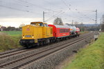 203 306-6 DB Netzinstandhaltung mit Schulungszug Notfalltechnik bei Bad Staffelstein am 22.11.2013.