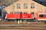 714 011 am 09.03.10 mit dem Tunnelrettundszug in Wrzburg Hbf