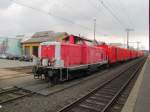 DB Netz Notfalltechnik 714 014-8 (92 80 1 212 269-5 D-DB) mit dem Tunnelhilfszug, am 04.04.2012 in Fulda.