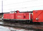 714 011 der Netznotfalltechnik DB, abgestellt im Hauptbahnhof Kassel (2.2.2013).