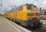 218 392-9 von DB-Netz stand am 30.08.2014 abgestellt im Hbf Mnchen.