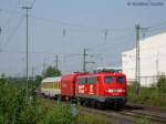 110 169 mit Messzug 92805 in Oelde am 04.08.2011