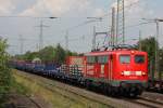 DB Systemtechnik 110 169 am 14.8.12 mit einem Messzug in Ratingen-Lintorf.