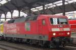 Die 120 502-0 von DB Systemtechnik am 07.09.2010 in Aachen Hbf.