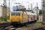 120 160-7 mit Gleismesszug in Koblenz 27.7.2016