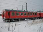 Der Aufenthaltswagen 60 80 990 1 500-0 vom Hilfszug Standort:Rostock am 26.Dezember 2010 in Bergen/Rgen.