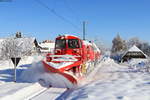 40 80 947 5206-5; 218 456-0 und 40 80 9475 195-0 als NbZ 92670 (Villingen(Schwarzw)-Seebrugg) in Röthenbach 16.1.21