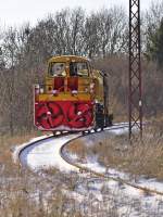 ein GAF bringt die Schneefrse vom Umspannwerk in den Bf Stralsund am 01.12.2010 - sollte es doch Winter werden