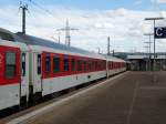 DB Fernverkehr City Nightline Wagen am 25.07.15 in Basel Bad Bhf 