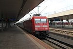 Zwischenhalt am 15.06.2015 von 101 127-9 mit dem EC 9 (Hamburg Altona - Zürich HB) in Basel Bad Bf.