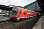 Hier eine RB14 (RB18916) von Berlin Schönefeld Flughafen nach Nauen, dieser Zug stand am 15.3.2014 in Berlin Friedrichstraße.