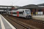 Hier 650 550-6 und 650 540-7 als RB27 (RB78985) von Berlin Gesundbrunnen nach Basdorf, bei der Ausfahrt am 28.3.2014 aus Berlin Gesundbrunnen.