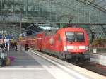 Am 03.09.2014 stand 182 007 mit einem Regionalexpress im Berliner Hbf.