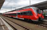 Hier 442 639-1 und 442 144-2 als RE7 (RE94714) von Berlin Lichtenberg nach Wünsdorf-Waldstadt, dieser Triebzugverband stand am 23.6.2013 in Berlin Lichtenberg.