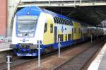 Der vierte metronom Sonderzug nach Berlin 2010 in Berlin Ostbahnhof.