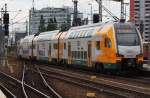 Hier 445 100-1 als RE2 (RE37369) von Berlin Ostbahnhof nach Wittenberge, bei der Ausfahrt am 23.6.2013 aus Berlin Ostbahnhof.