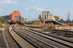 Die Großbaustelle Berlin Ostkreuz  mit Blickrichtung Osten nach Nöldnerplatz und Rummelsburg.